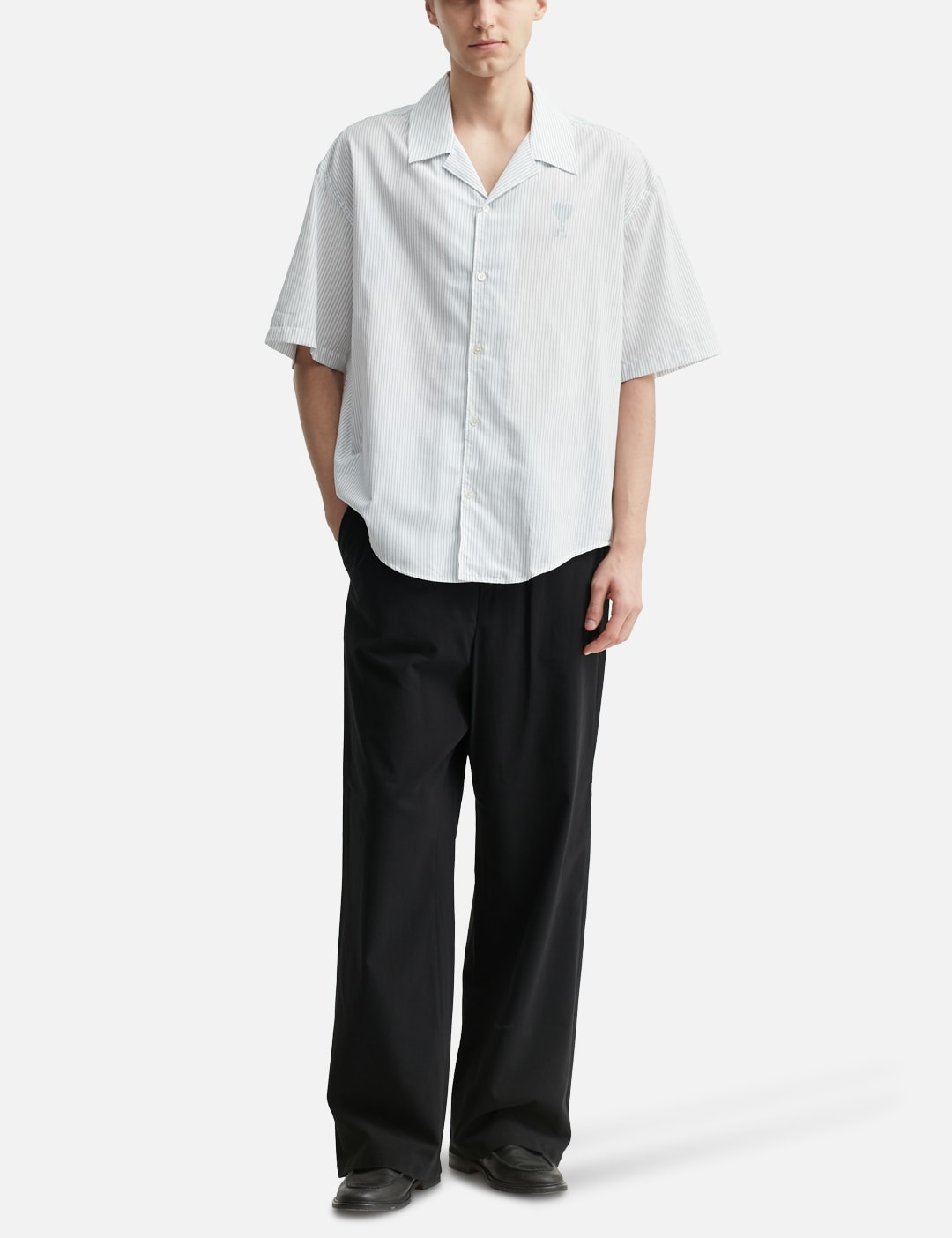 COTTON CAMP COLLAR SHORT SLEEVE SHIRT view 15