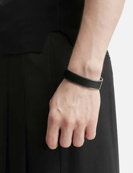 Acceptance Metal Leather Bangle view 8