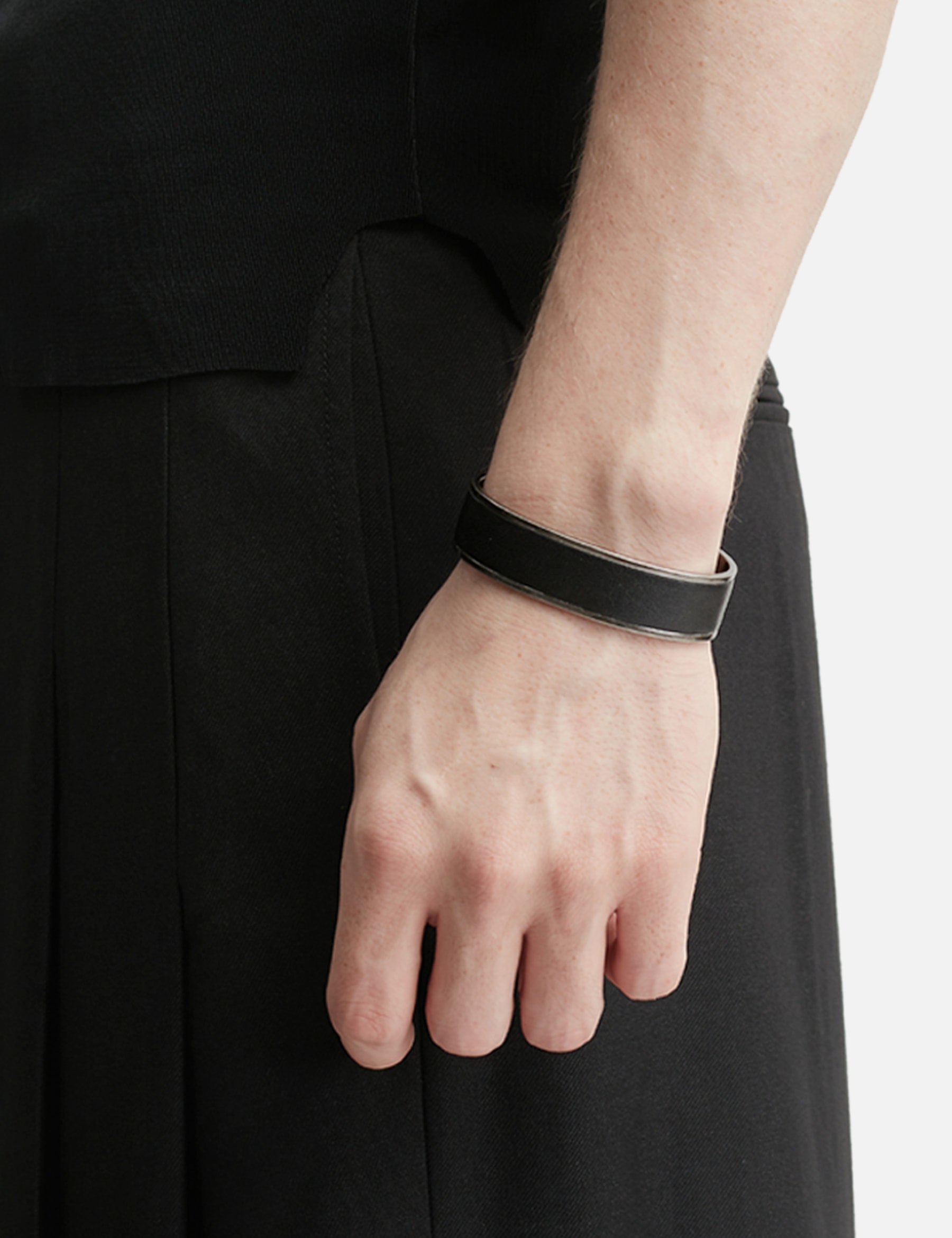 Acceptance Metal Leather Bangle view 12