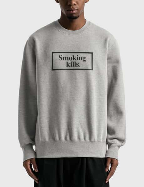FR2 - Smoking Kills Box Logo Crew Sweatshirt | HBX - Globally 