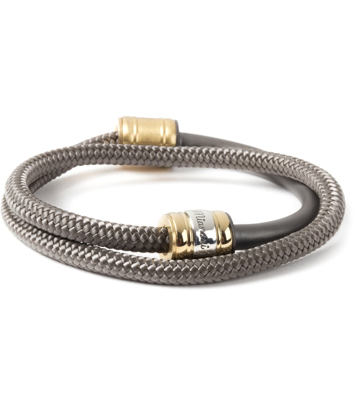 Solid Charcoal Half-Rope Bracelet Placeholder Image