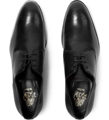 Mr. Hare - Black Blakey Brogue Derby Shoes | HBX display picture 1