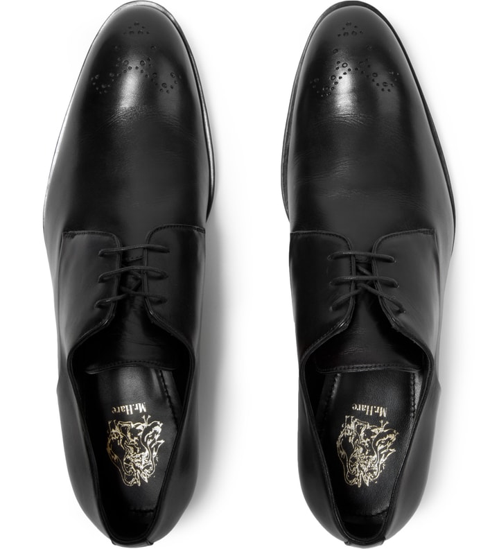 Mr. Hare Black Blakey Brogue Derby Shoes