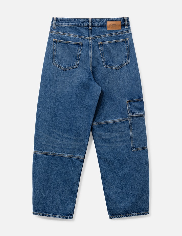Ganni Audri Lace Jeans In Rigid Denim