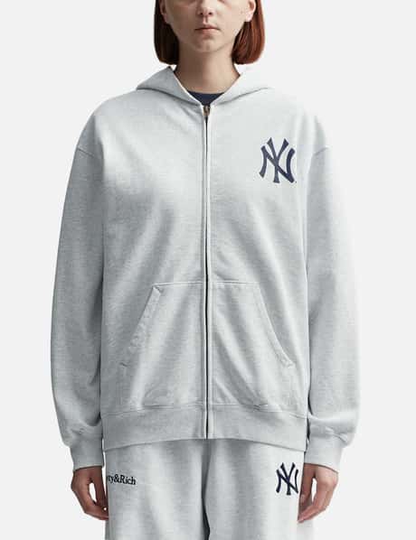 Sporty & Rich Yankees Serif Zip Hoodie