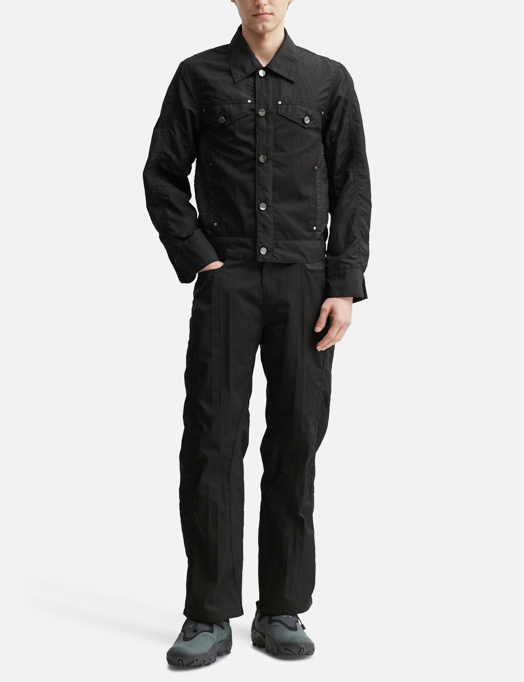 3 Mix Fabric Pants view 20