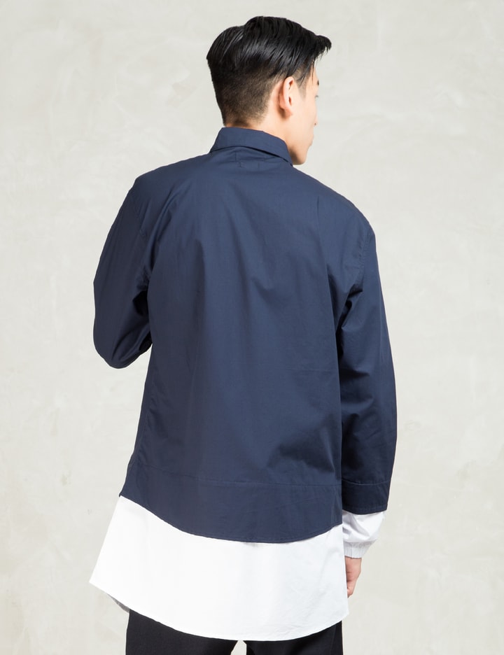 Navy/white Layered Long Shirt Placeholder Image