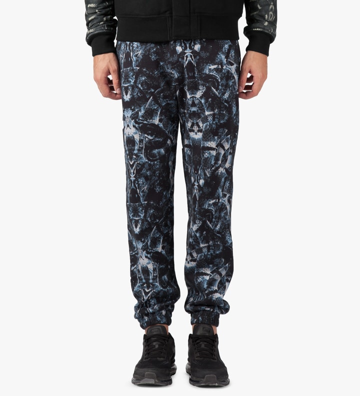 Black/Blue Snake Print Allover Sweatpants Placeholder Image