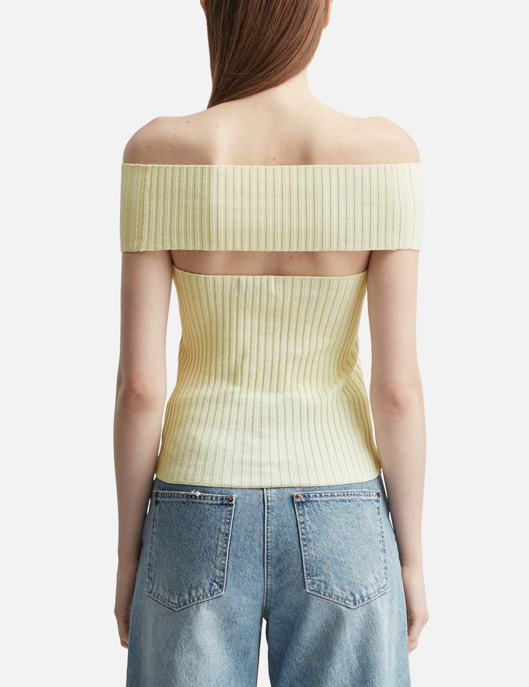 Off Shoulder Rib Top view 19