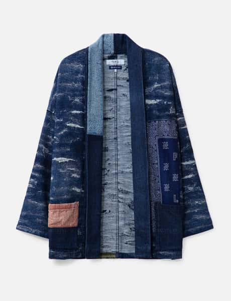 FDMTL JACQUARD DENIM HAORI 2YR WASH (HBX EXCLUSIVE)