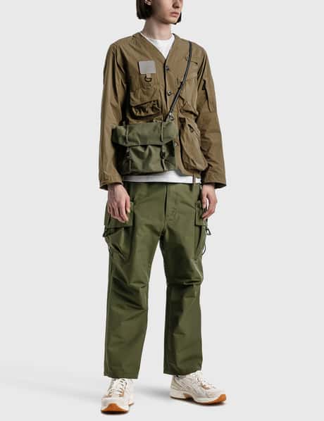 NORBIT BY HIROSHI NOZAWA Straight-Leg Belted Nylon Cargo Pants for Men