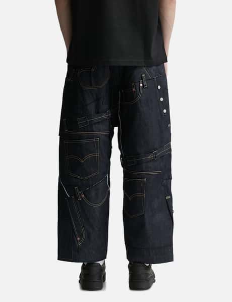 ジュンヤ ワタナベ マン - Junya Watanabe Man X Levis Collage Jeans 