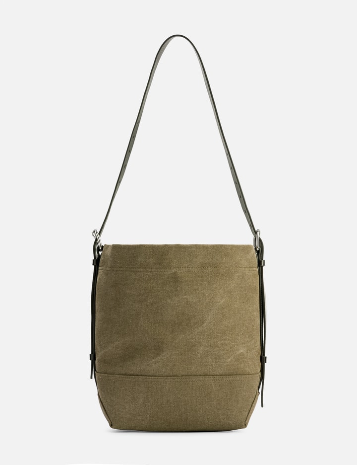 Small Belted Tote Bag In Cotton Canvas Placeholder Image
