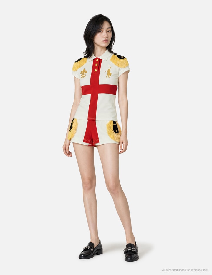 Praying Epaulette Women's Top White