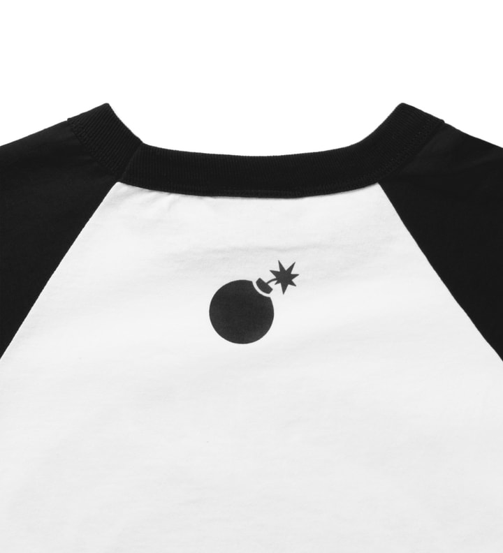 Black/White Motorboat Baseball ¾ Sleeve T-Shirt Placeholder Image