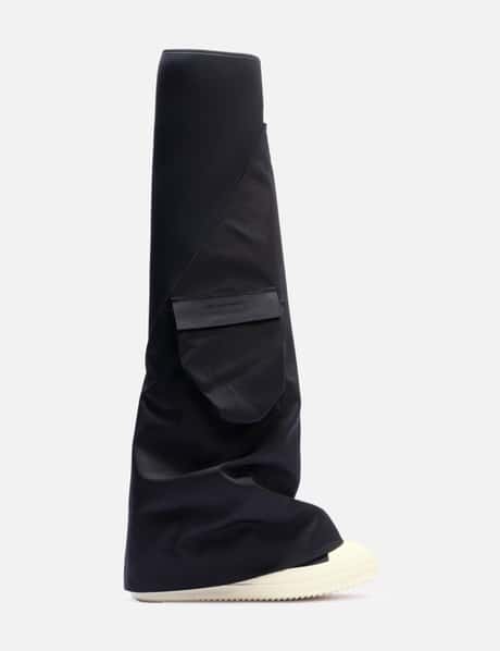 Rick Owens Drkshdw Cargo Fetish Boots - Black, brand-new pair with 