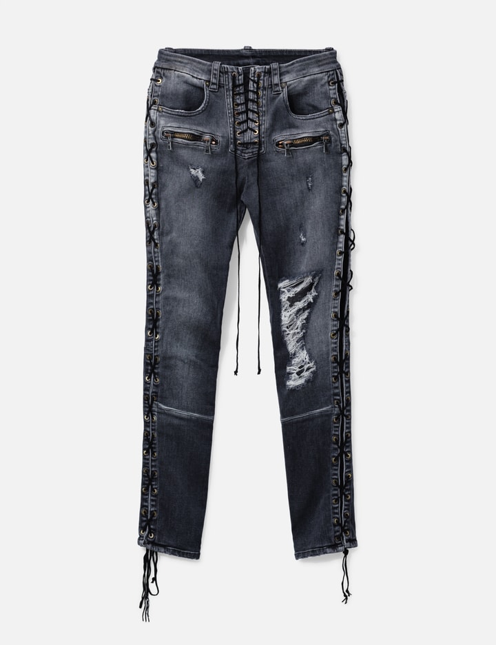 Unravel Project Lace Up Jeans