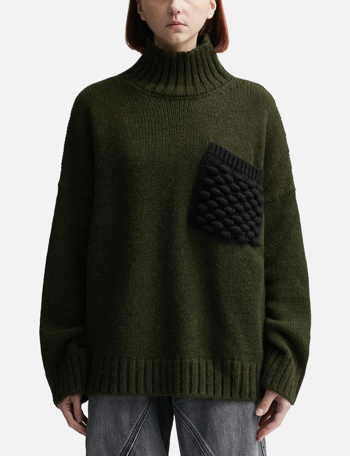 POPCORN PATCH POCKET TURTLENECK JUMPER Placeholder Image
