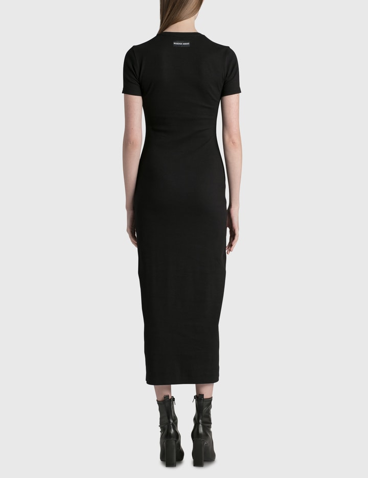 Marine Serre - Organic Cotton Ribbed Dress | HBX Marine Serre - Organic Cotton Ribbed Dress | HBX