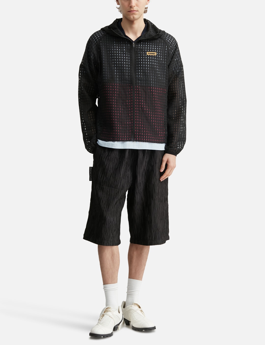 System Plaid Hooded Jacket view 15