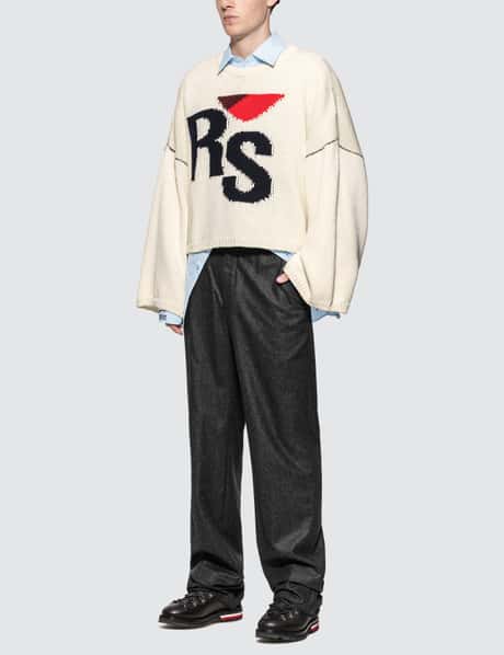 Raf Simons Cropped RS Sweater HBX - Main Image