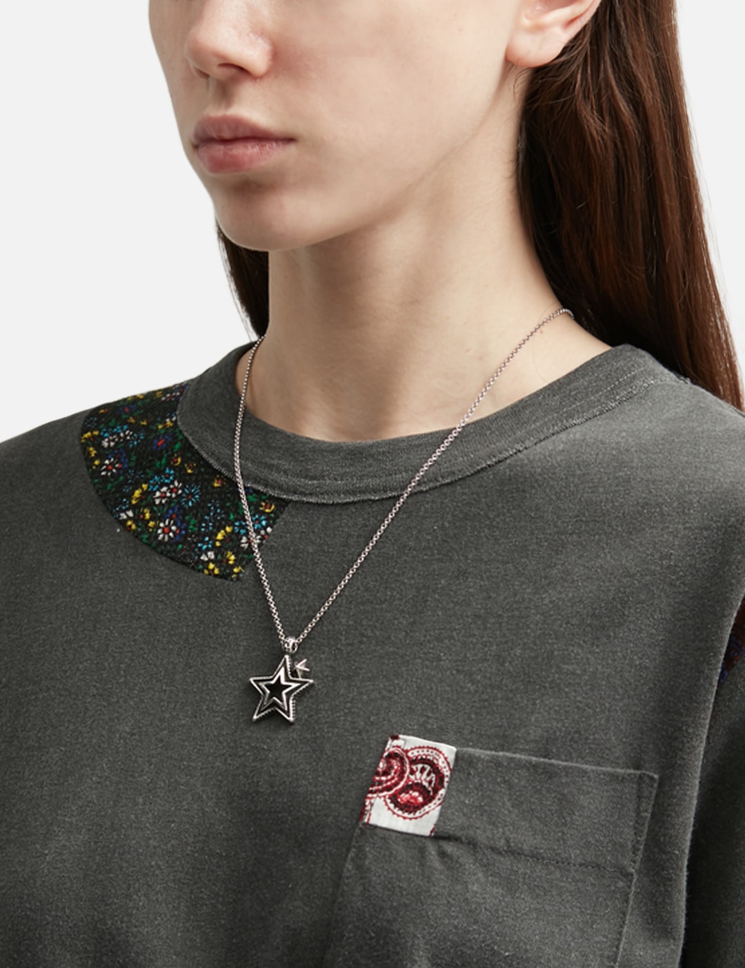 Small Cutout Star Squared Pendant view 9