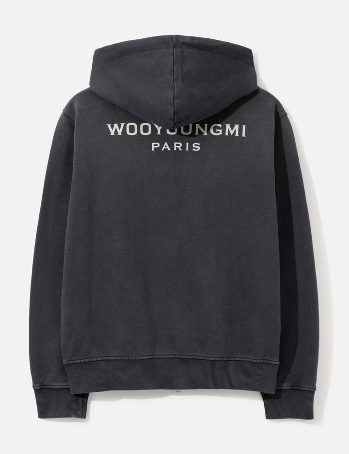 Wooyoungmi Logo Faded Zip-Up Hoodie