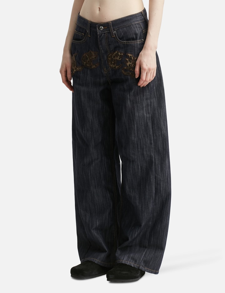 Leopard Applique Wide Pants Placeholder Image
