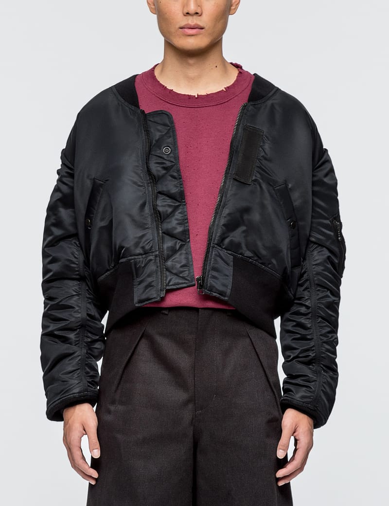 SASQUATCHFABRIX. 17AW MA-1 MA1 JACKET ジャケット ブラック Lサイズ 