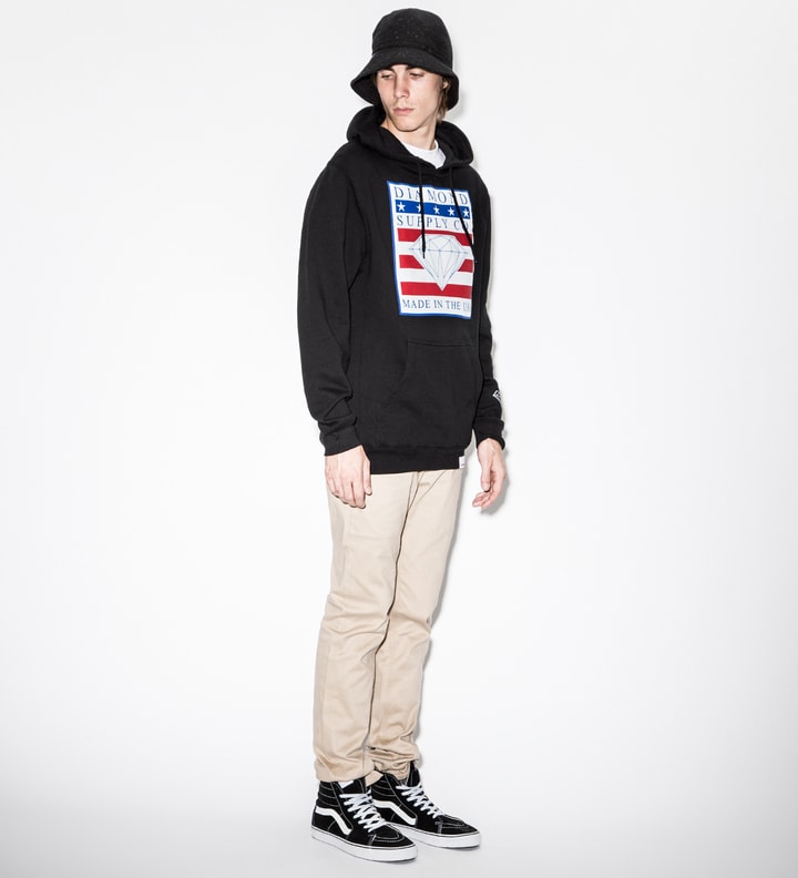 Black Made In The USA Hoodie Placeholder Image
