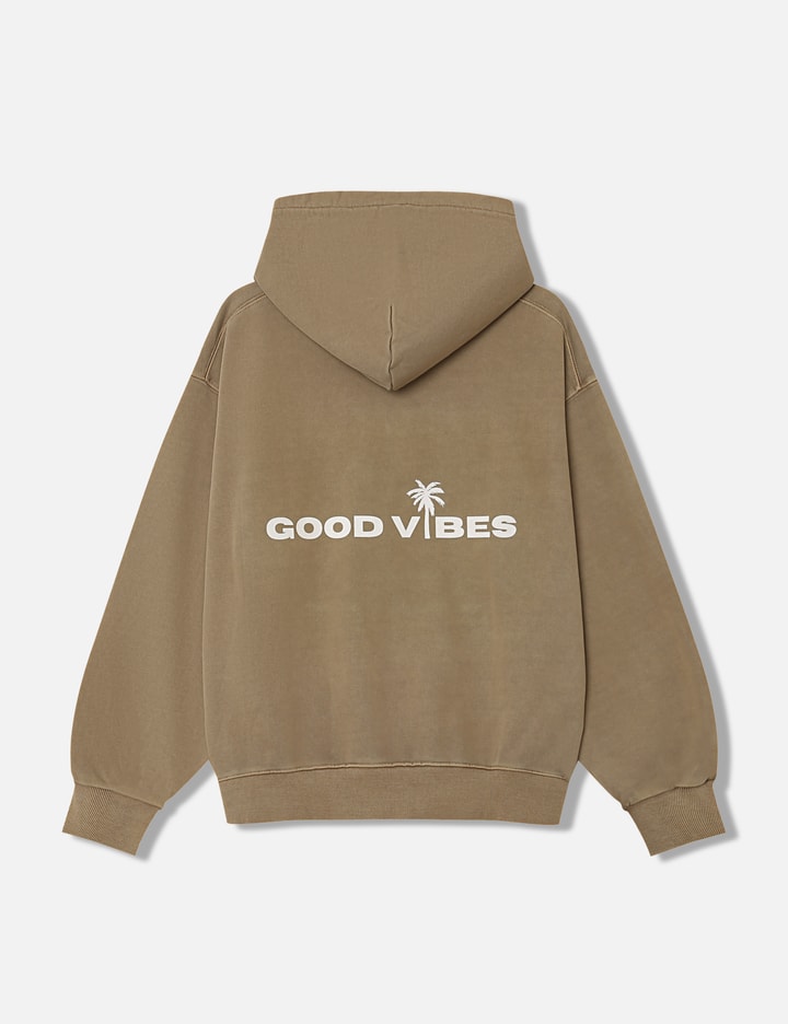 "Good Vibes Khaki Washed Out" Hoodie Placeholder Image