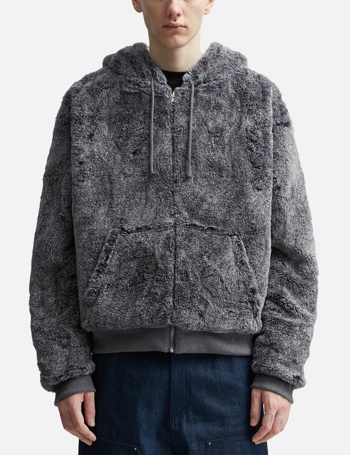 Reversible Wolf and Sheep Knit Hoodie Placeholder Image