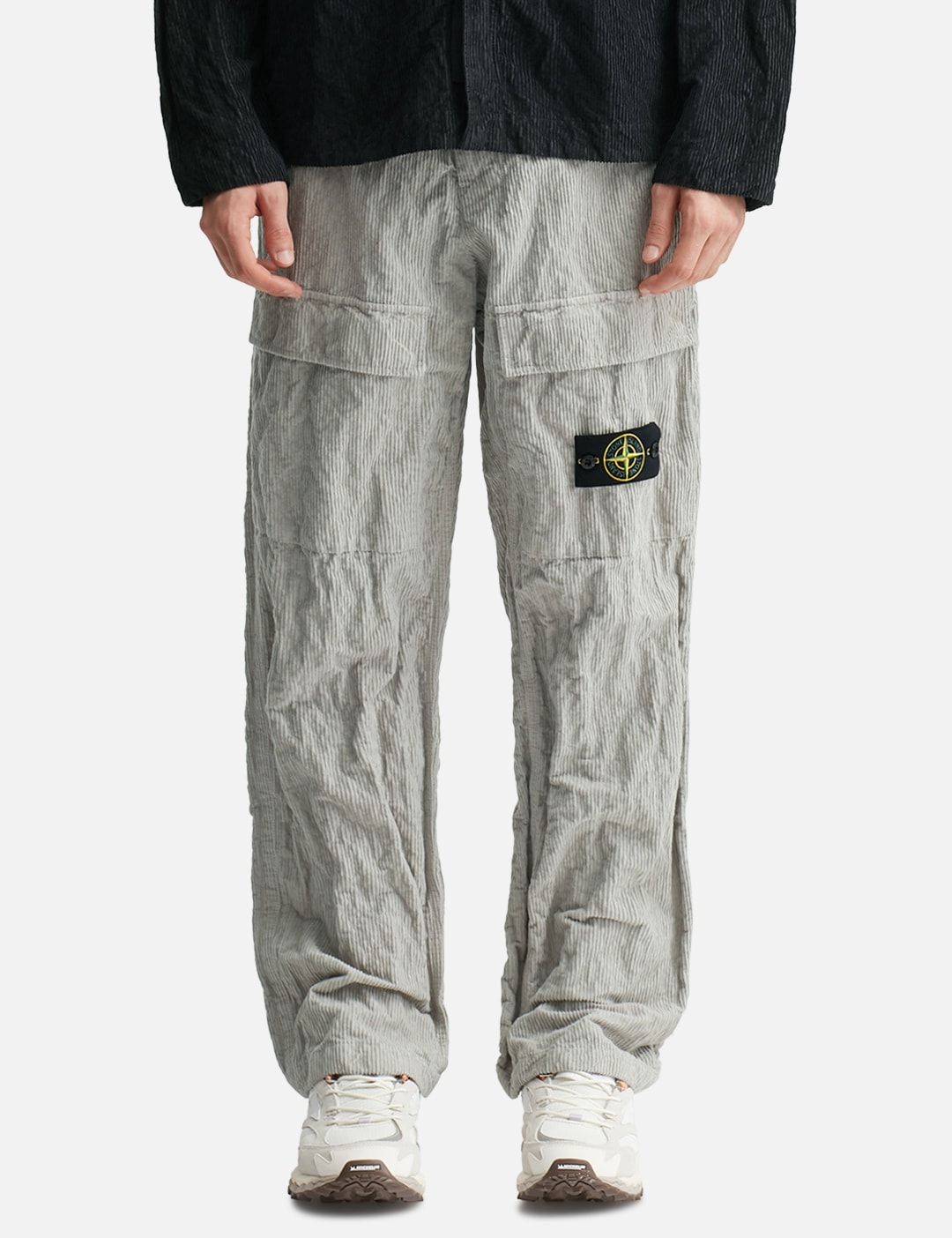 Wrinkled Corduroy 500-TC Cargo Trousers view 12