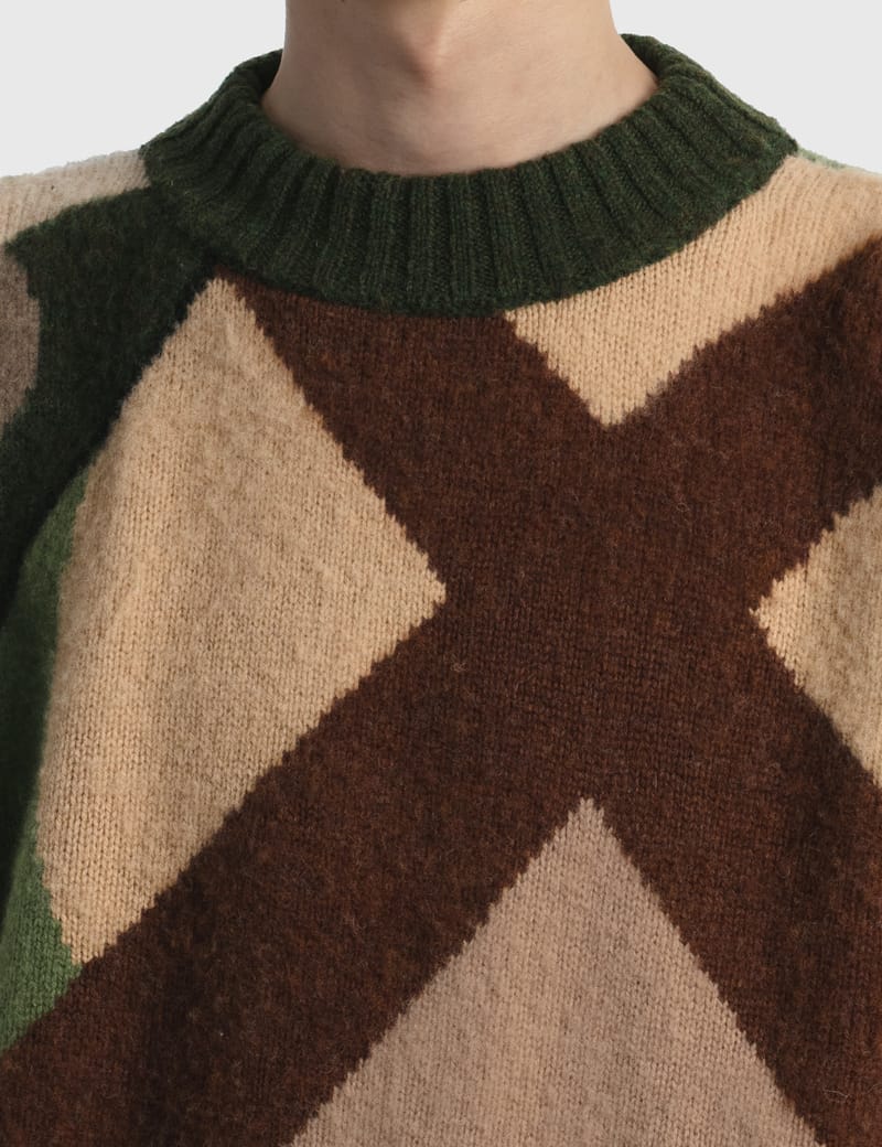 sacai x KAWS / Jaqcuard Knit Pullover 3