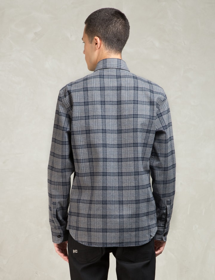 Grey Brushed Flannel Uniform Shirt Placeholder Image