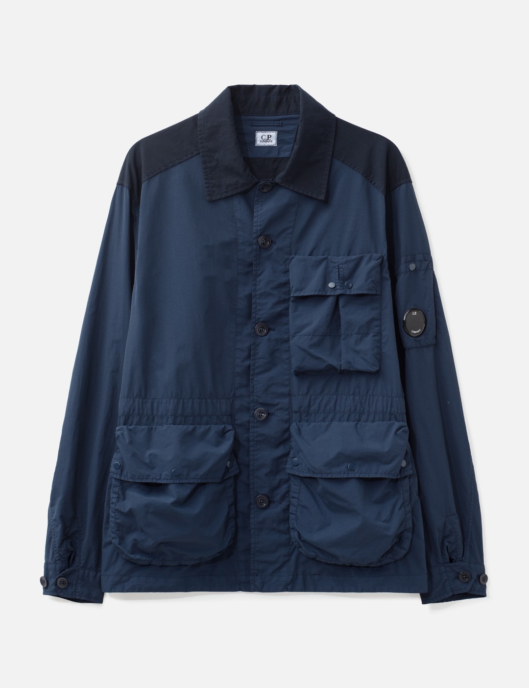 Flatt Nylon Mixed Button Lens Jacket