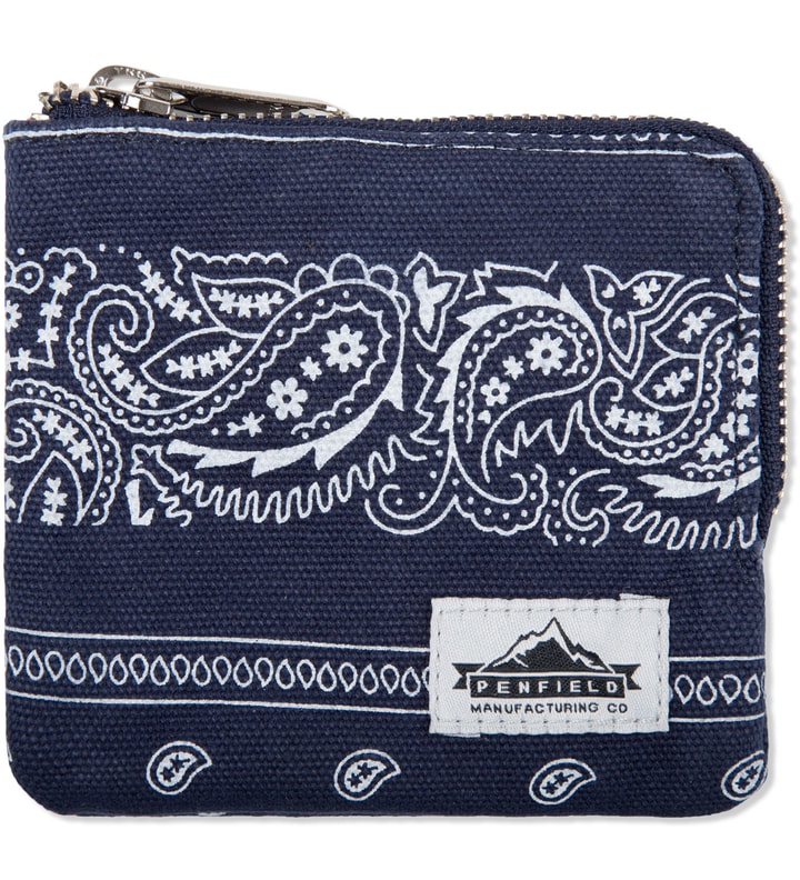 Navy Paisley Lostville Zip Wallet Placeholder Image
