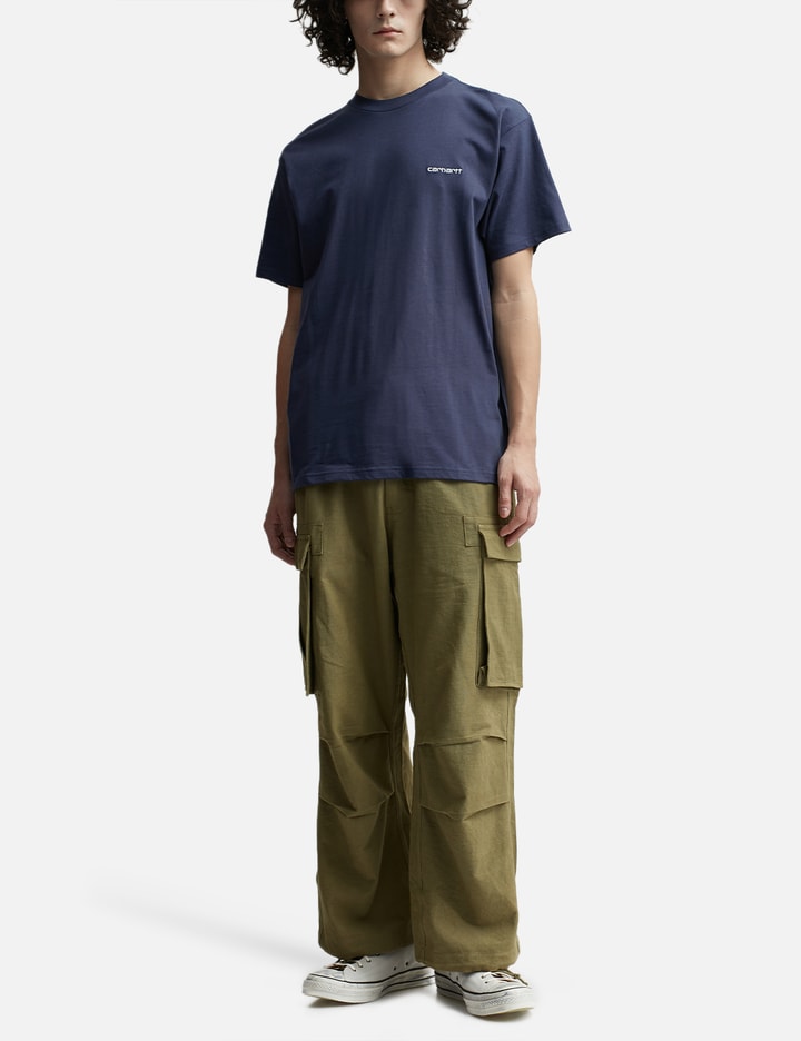ショートスリーブ スクリプト エンブロイダリー Tシャツ Placeholder Image