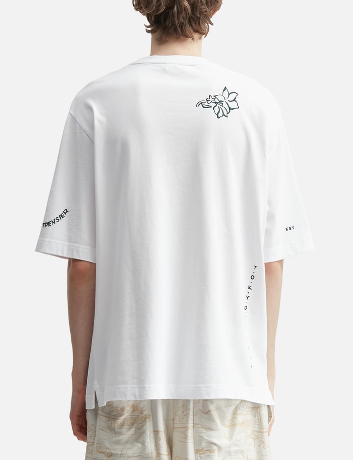 메종 키츠네 Art Nouveau Stamps Oversize T-Shirt