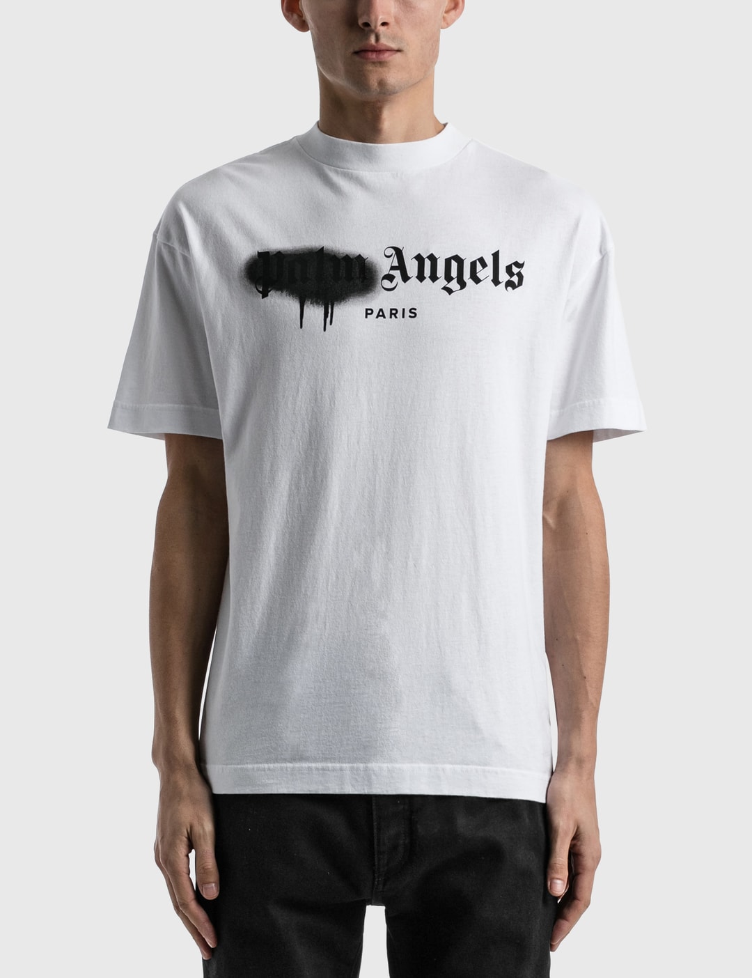 Palm Angels - Palm Beach Spray Logo T-shirt  HBX - Globally Curated  Fashion and Lifestyle by Hypebeast