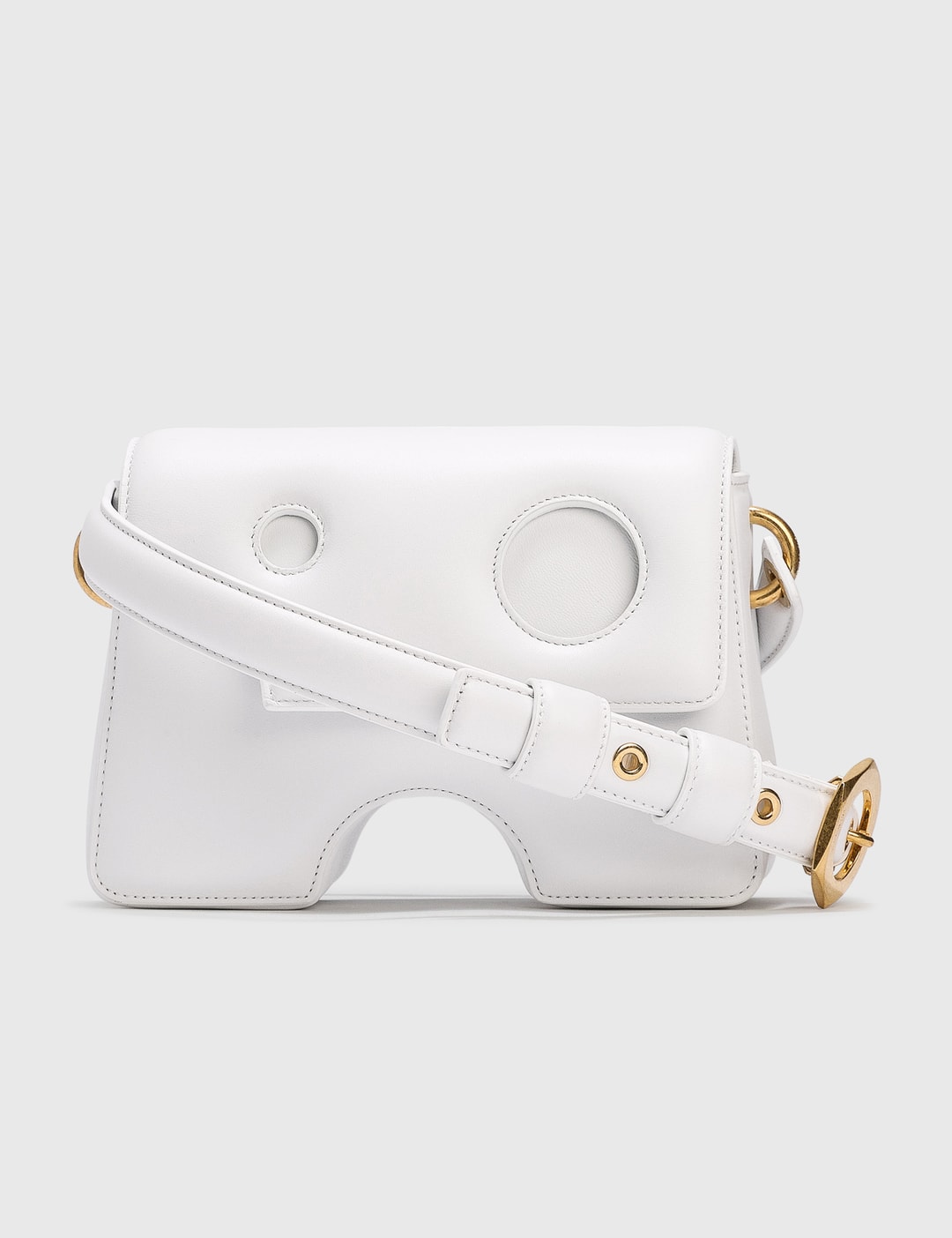 OFF-WHITE™ Burrow 22 laser-cut leather shoulder bag
