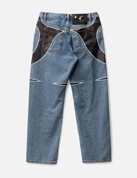 THUG CLUB - TC Leather Denim Pants | HBX - Globally Curated 