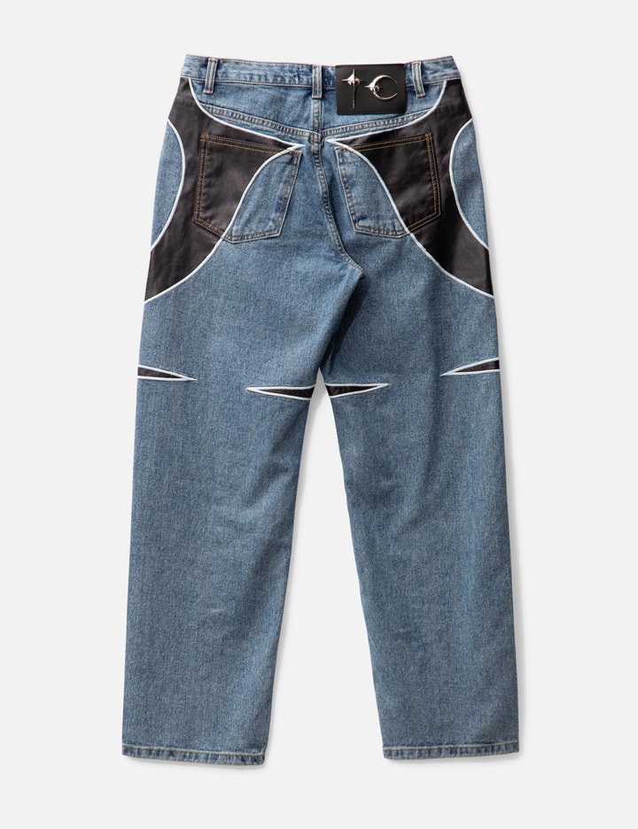 TC Leather Denim Pants Placeholder Image