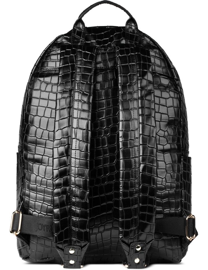 Joyrich Black Crocodile Pu Backpack