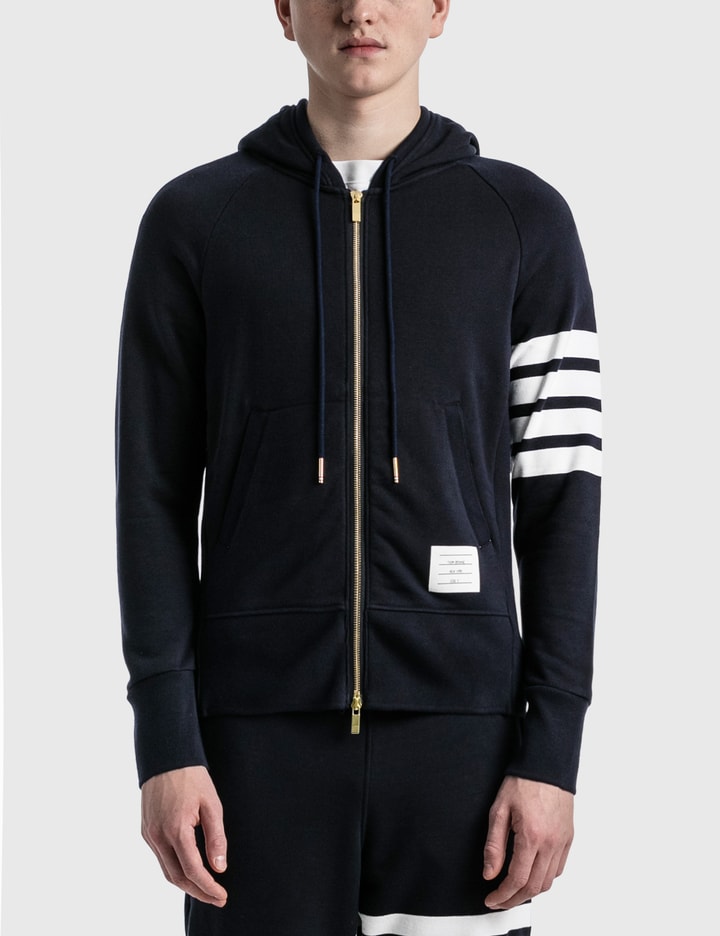 Loopback Jersey Knit 4-Bar Zip-Up Hoodie Placeholder Image