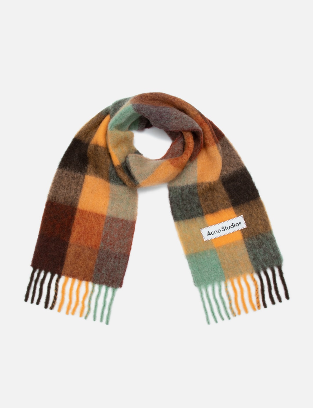 Acne Studios Vally Mohair Checked Scarf HBX