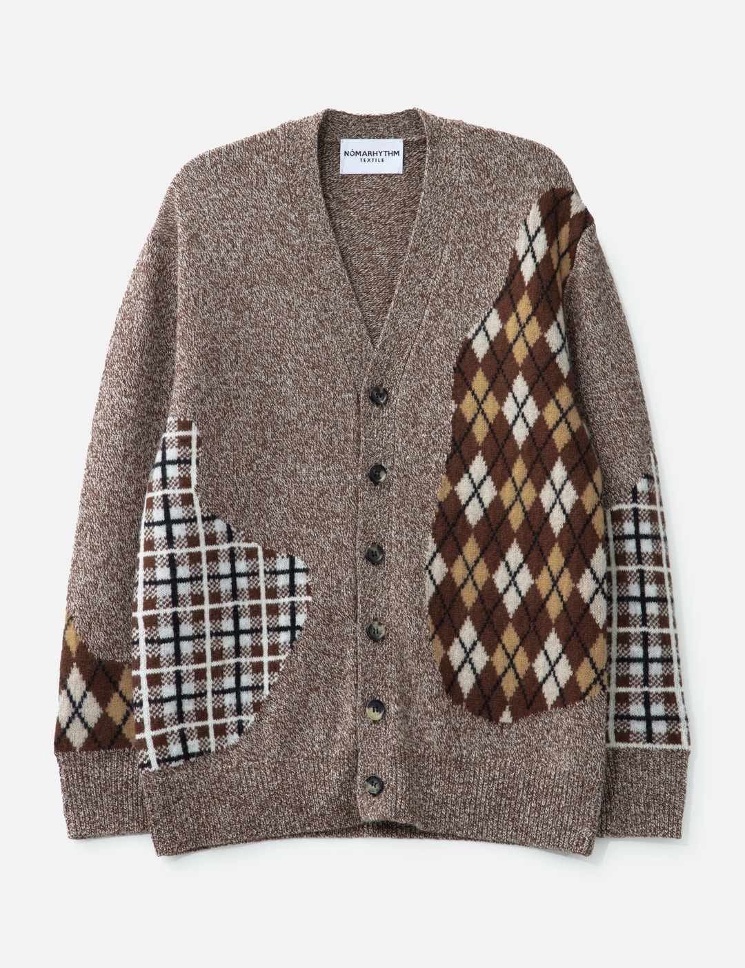 Argyle & Check Mix Cardigan view 7