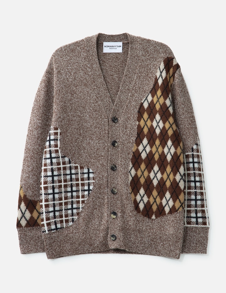 Argyle & Check Mix Cardigan Placeholder Image