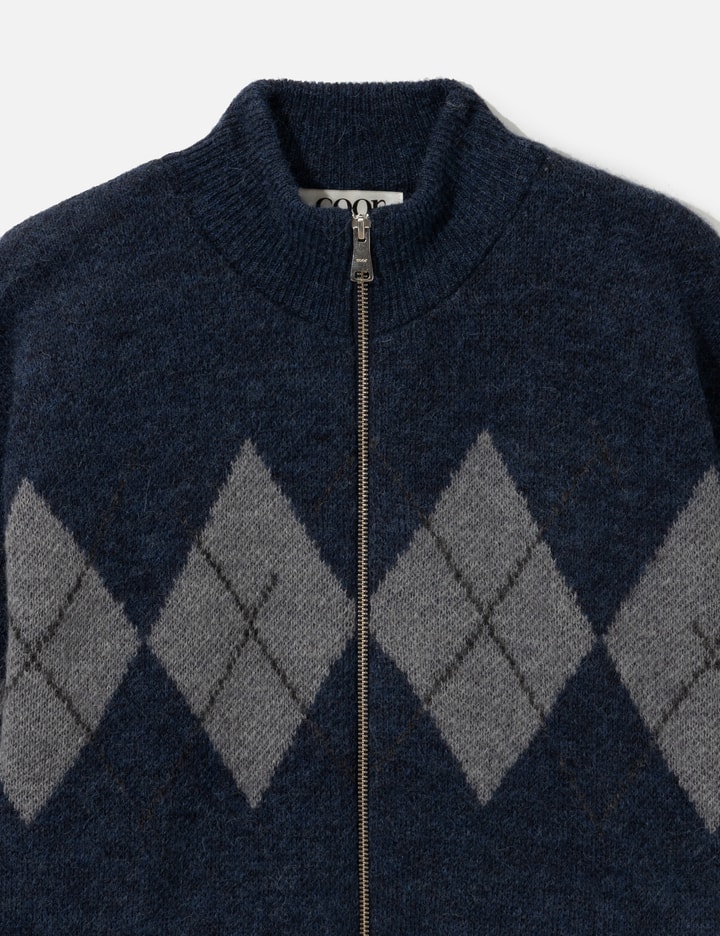 COOR Inside Out Argyle Zip-Up