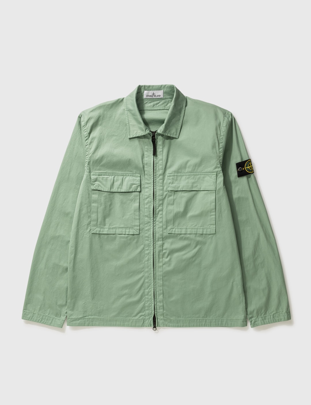 Green overshirt stone island Clearance